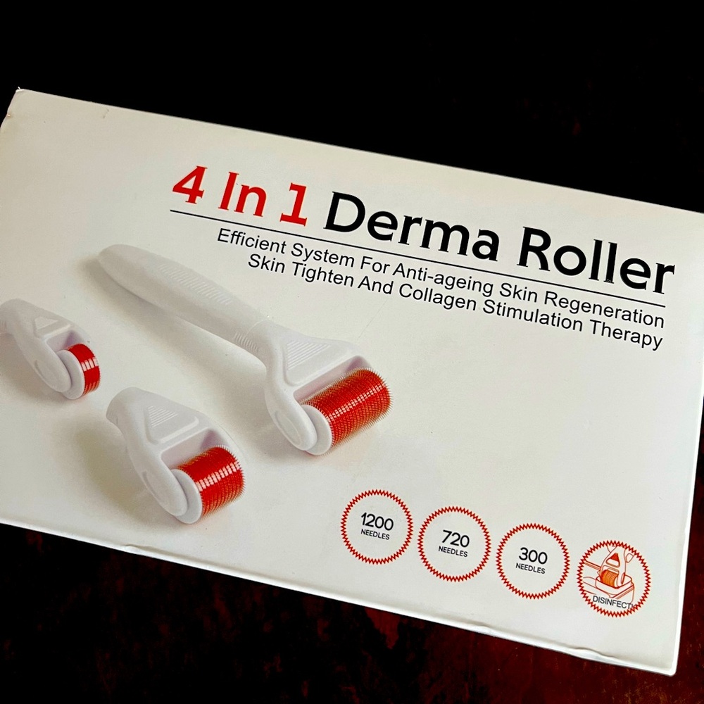 4 in 1 Derma Roller Anti-Ageing Skin Regeneration, Collagen Stimulation Therapy